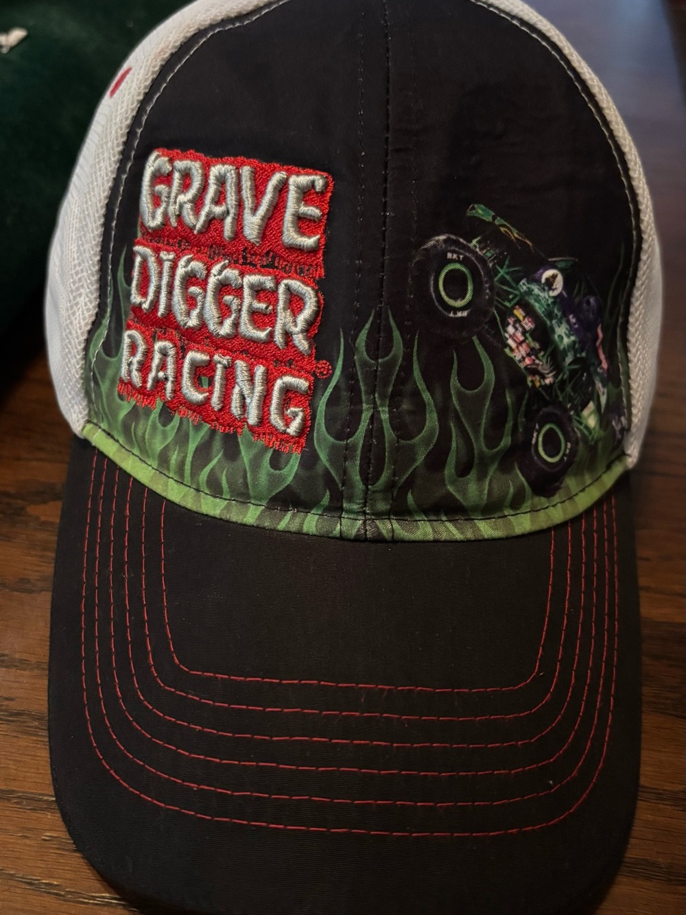 Youth Monster Jam Grave Digger Racing Snapback Hat Cap Adjustable